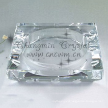 Made in China superior quality clear round crystal glass cigar ashtray for office